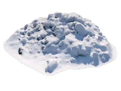 Ultra realistic a Pile of snow 3D model