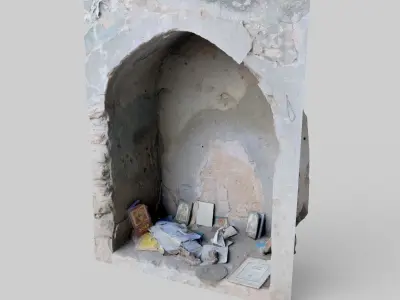 Church Ruins Shrine 3D model