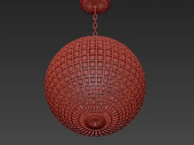 AERIN Renwick Large Sphere Chandelier 3D model