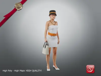 Casual Female A CC 21 30 001 3D model