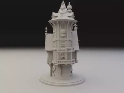 medieval house 3D print model