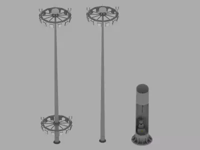 lighting stand 3D model