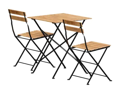 Outdoor Folding Furniture Outdoor Terrace Cafe Furniture 3D model