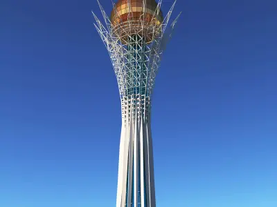 Baiterek kazakhstan international airport tower 3D model