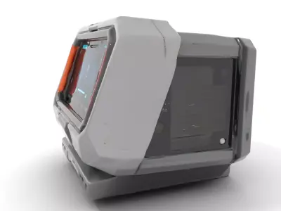 Futuristic Device Console model pack Low-poly 3D model