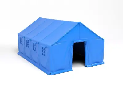 Military tent 3D print model