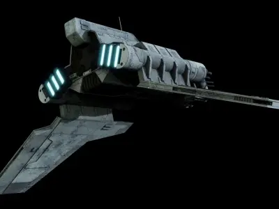 Nu-class attack shuttle  - Star Wars 3D model