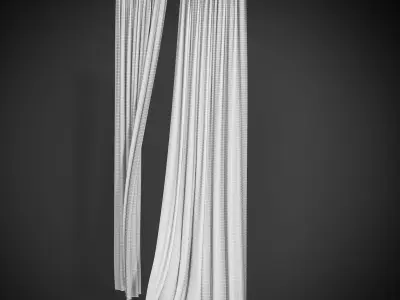 Wind Curtain Low-poly 3D model
