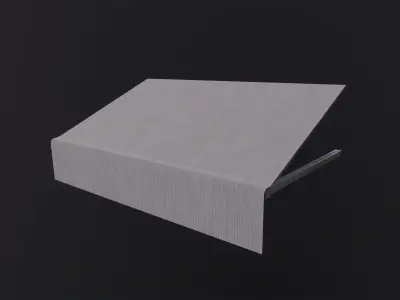 Awning sheet of paper 3D Model Low-poly 3D model