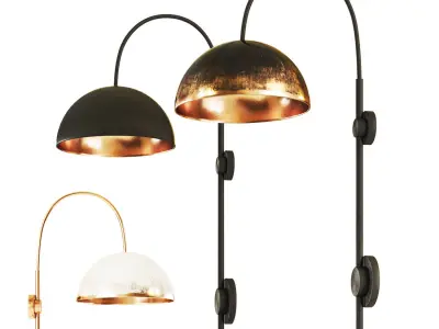 Wall light - Dome light 3D model