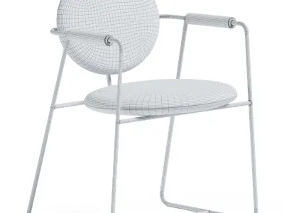 Gemma Chair by Baxter 3D model