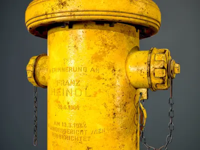 hydrant Low-poly 3D model buy