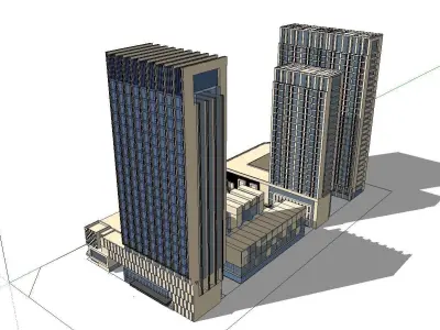 vacation spot-Resort-Fashion Leisure Hotel-0143 3D model