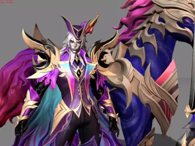 Leomord Nightmare Count Low-poly 3D model