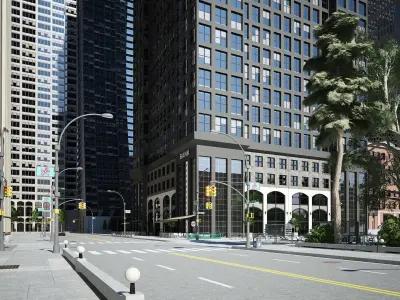 3D City Streets 3D model