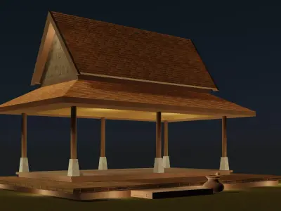 Thai pavilion 25-72 3D model