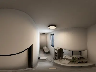 Small house design Low-poly 3D model