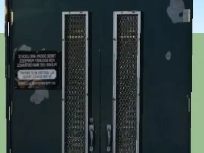 School door Free 3D model