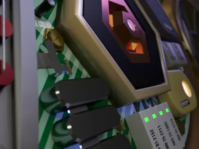 Star Trek TNG Combadge 8654 - With Internals 3D model