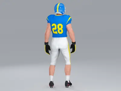  White American Football Player CG Standard Licence 