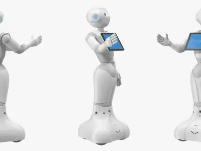 Information Display Pepper Robot 3D model