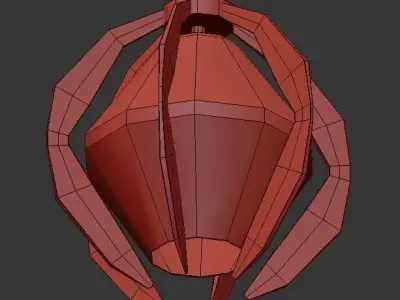 Puzol modern pendant light 3D model