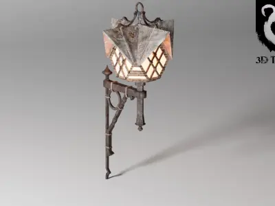 Streetlight Low-poly 3D model