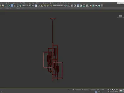 FLAMBEAU CHANDELIER Low-poly 3D model