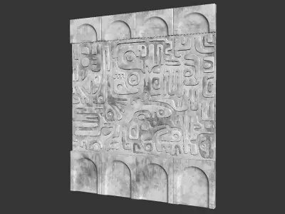 decorative wall 07 3D model
