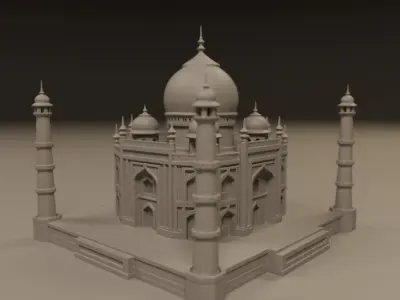 Taj mahal 3D print model