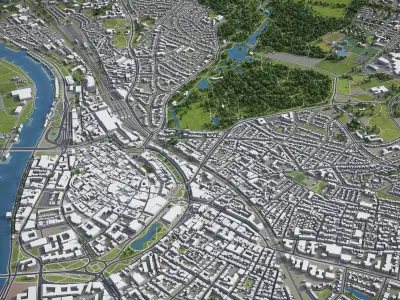 Arnhem  Low-poly 3D model