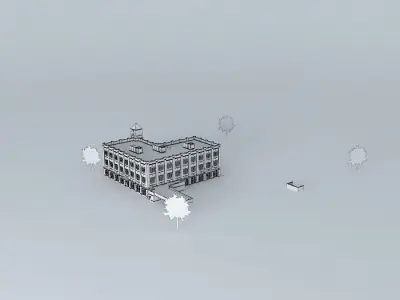 Bank Building Free 3D model
