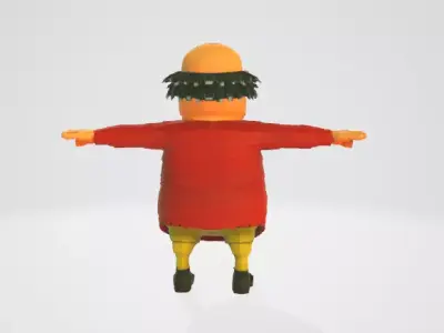 Motu from Indian Cartoon - Motu Patlu Low-poly 3D model