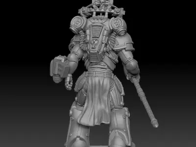 Azure Sentinel 1 Modular Sci-Fi Warrior STL 3D print model