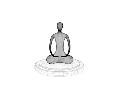 Figure - meditation 3D model