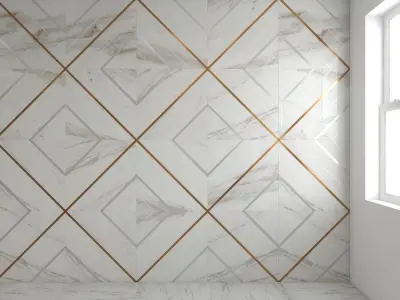 BELLA LUX Calacatta tiles Low-poly 3D model