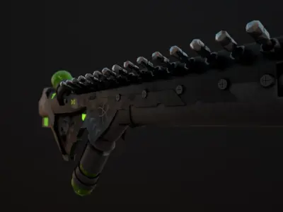 Sci-Fi Weapon - Hard Ops Low-poly 3D model