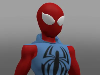 Spectacular Spider - Man Scarlet Spider Low-poly 3D model