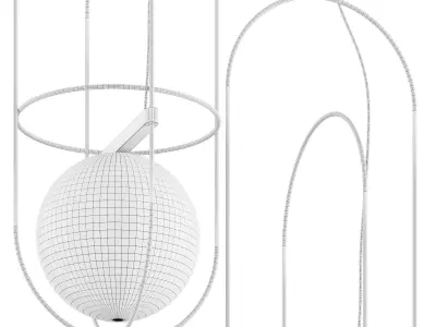 FONTANAARTE SETAREH SMALL PENDANT LAMP 3D model