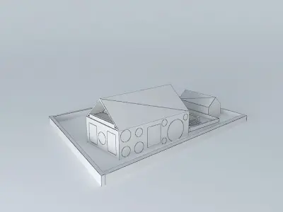 House in Orange Free 3D model