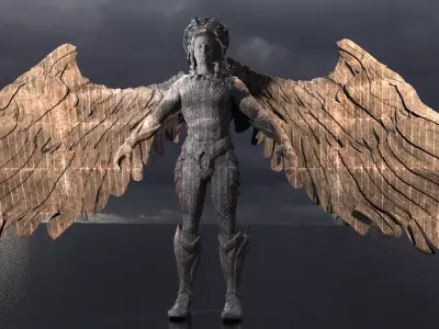 Arch Valkyrie statue 9 3D model