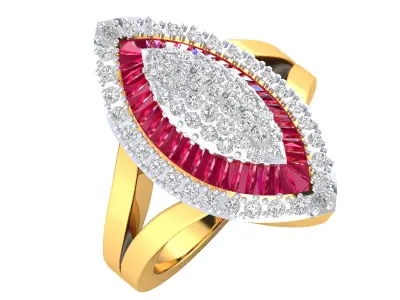 Women Ring Render 3dm STL MTL SLC OBJ FBX Details 3D print model