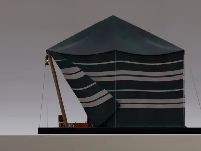 traditional Arab tent 3D model