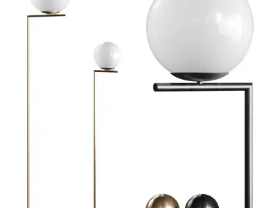 IC floor lamp by Flos 3D model