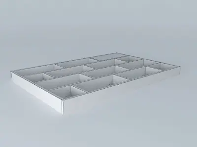 Wooden mold for cement brick floor. Free 3D model