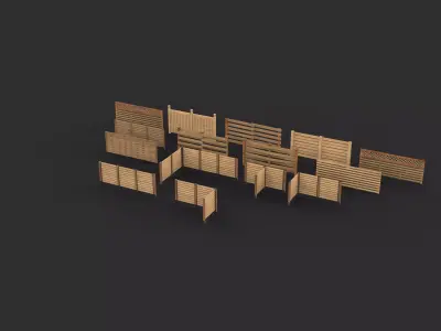 All Fence System 3D model