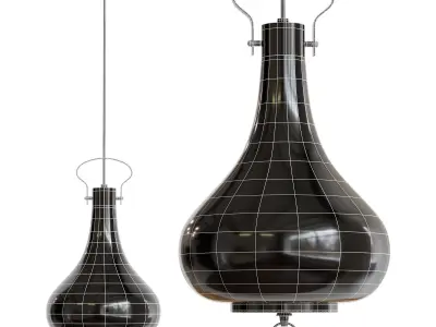 RAVI B Pendant lamp Low-poly 3D model