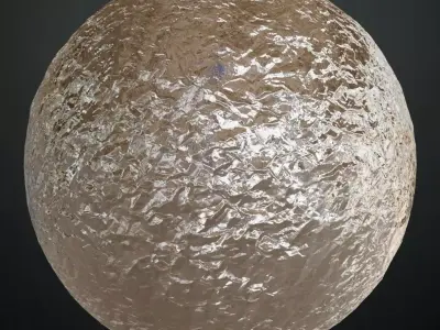 Silver Hammered Foil PBR Seamless Texture