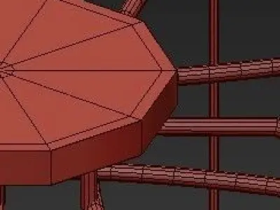 Tracery pendant light 3D model