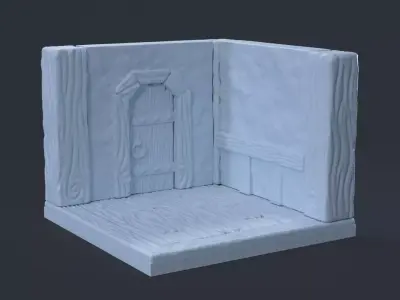 Tavern Walls DnD Set 3D print model